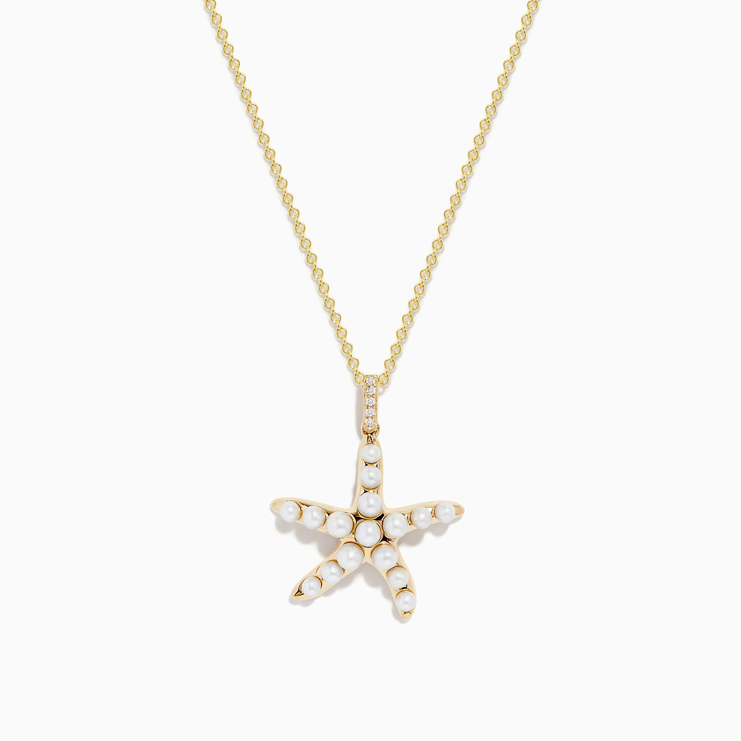 Effy Seaside 14K Yellow Gold Diamond Starfish Pendant, 0.13 TCW –  effyjewelry.com